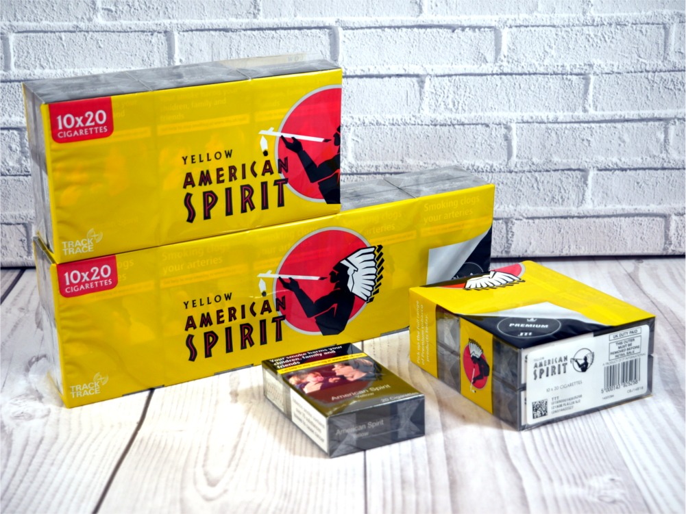 American Spirit Yellow Kingsize 20 Packs