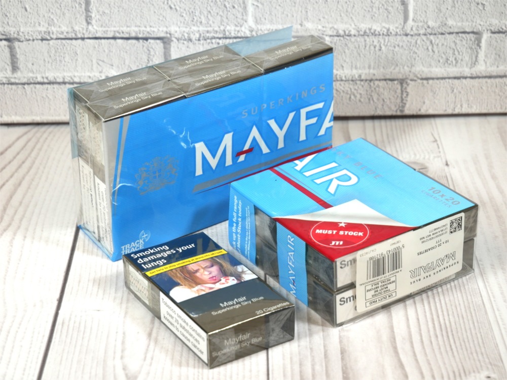 Mayfair Sky Blue Superking 10 Packs