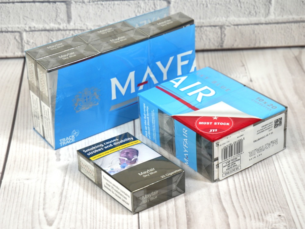 Mayfair Sky Blue Kingsize 10 Packs