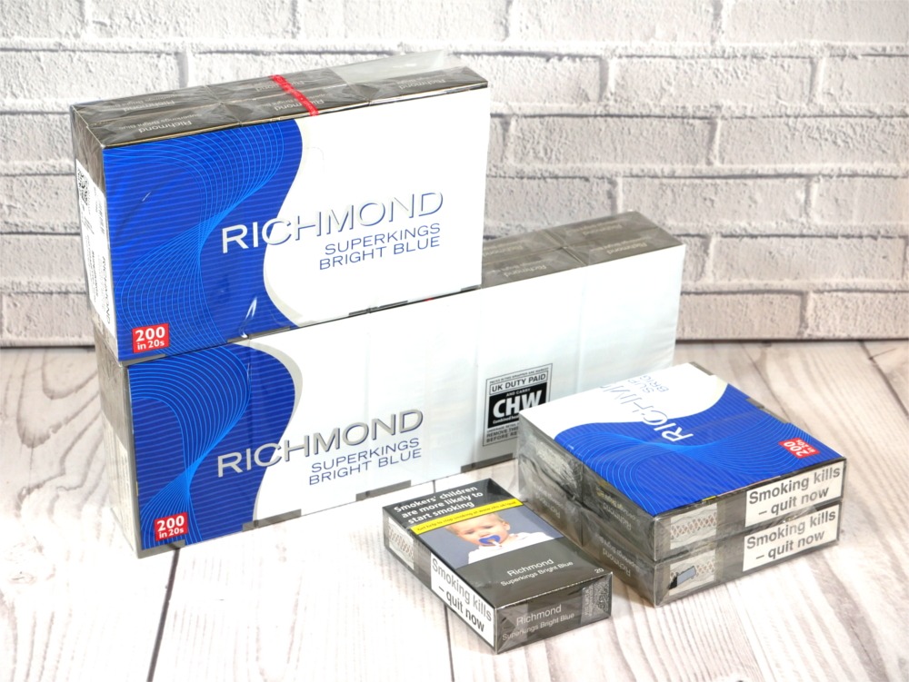 Richmond Bright Blue Superking 20 Packs