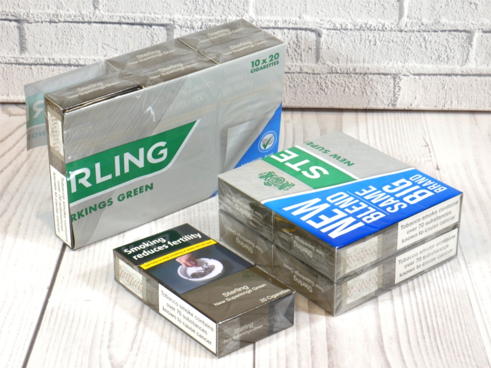 Sterling Green Superkings 10 Packs