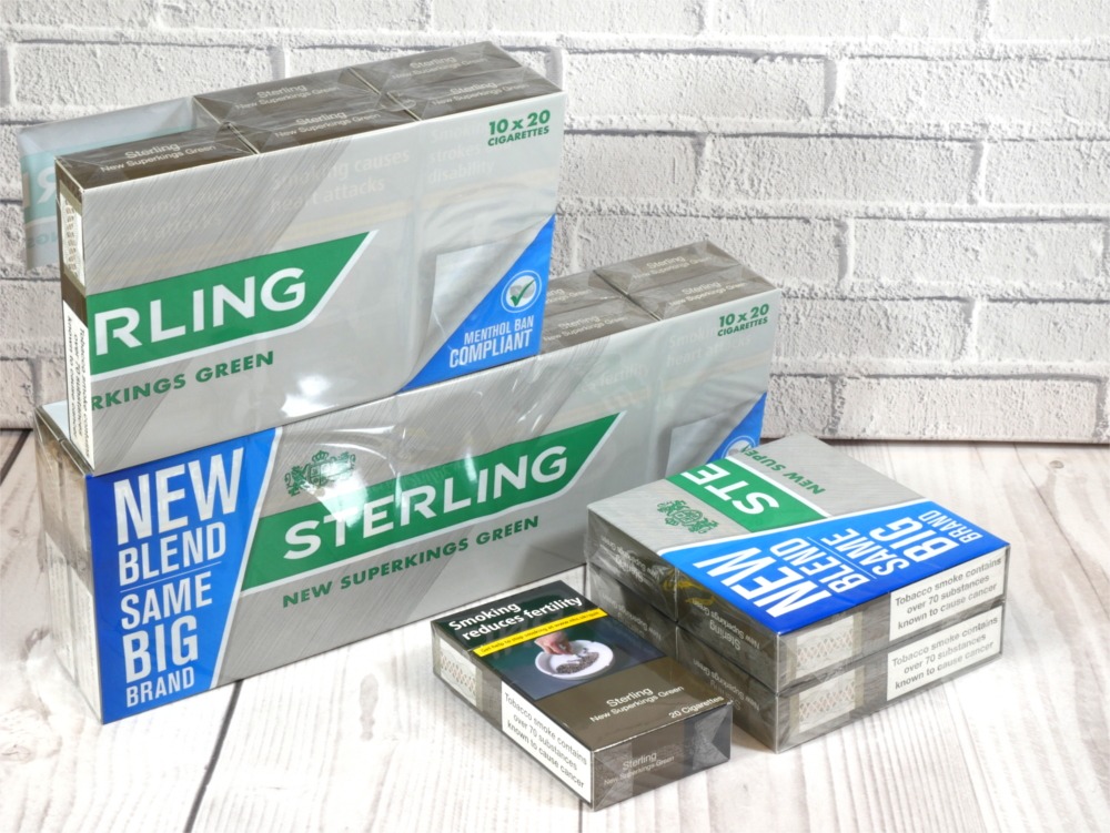 Sterling Green Superkings 20 Packs