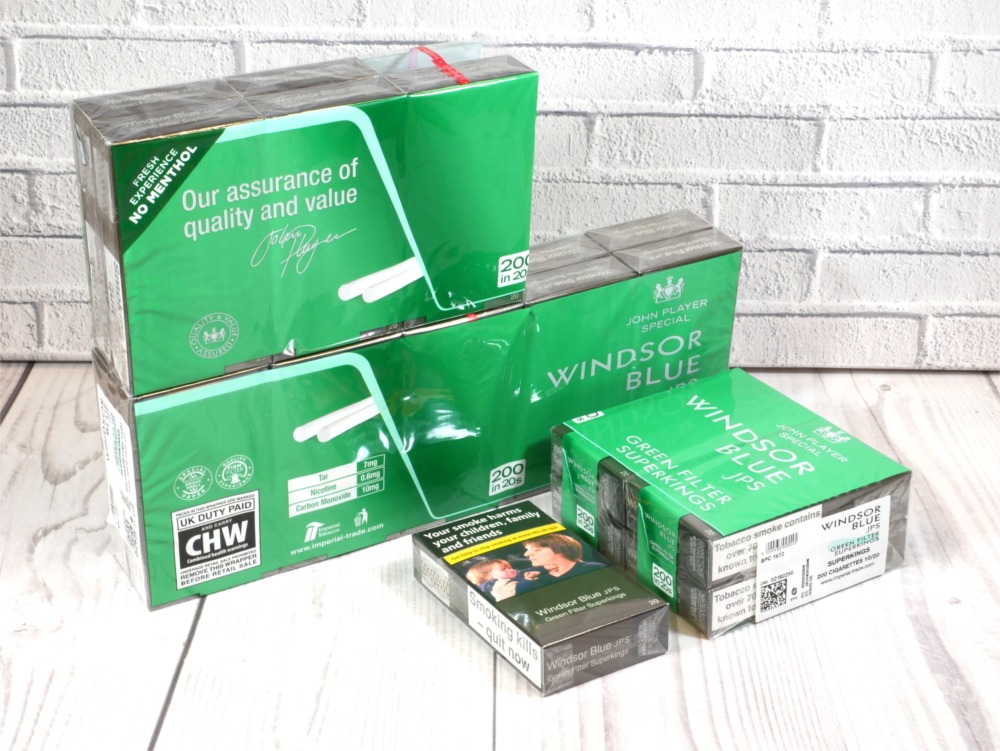 Windsor Blue Green Filter Superkings 20 Packs