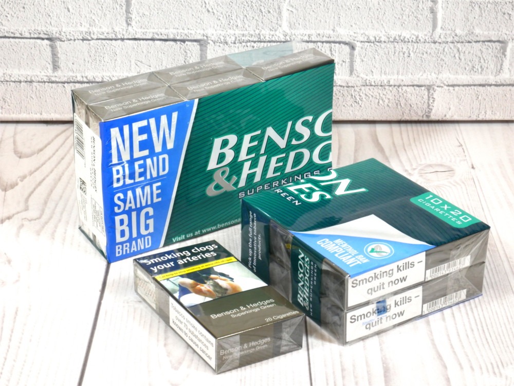 Benson & Hedges Green Superkings 10 Packs