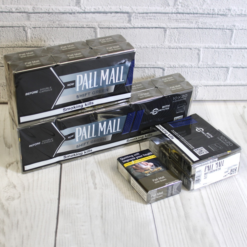 Pall Mall Shift Green Kingsize 20 Packs